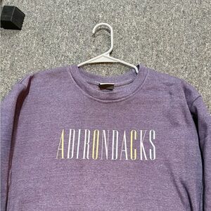 Like new purple Adirondack crew neck sweatshirt